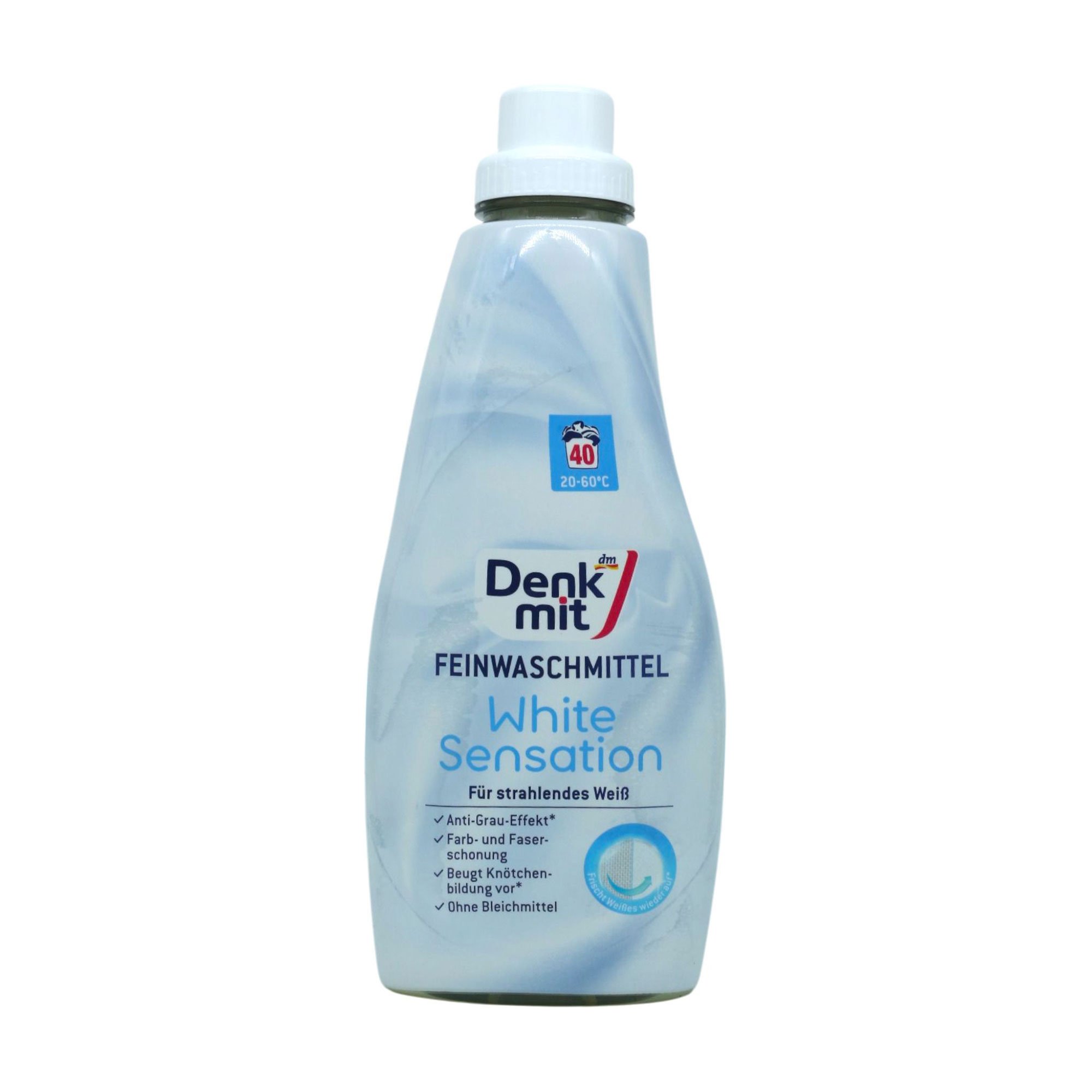 

Гель для прання білих речей DenkMit White Sensation, 40 циклів прання, 1 л