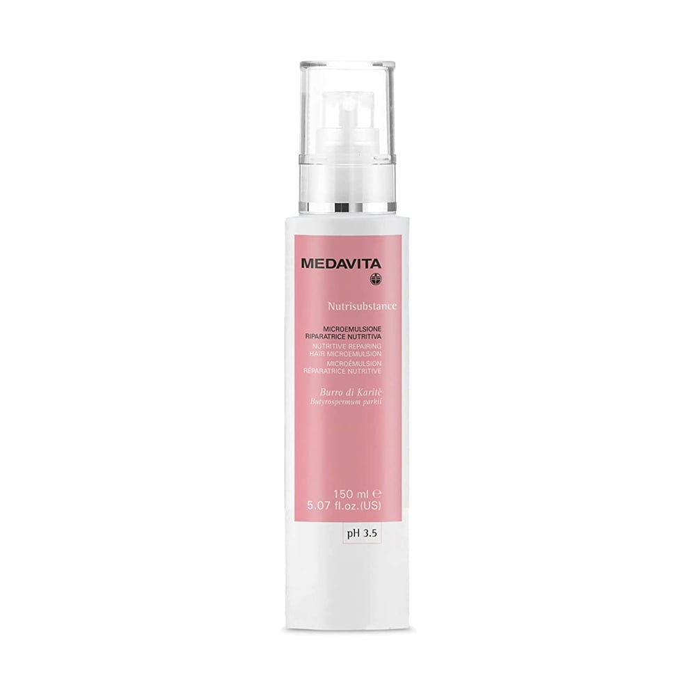 

Живильна та відновлювальна мікроемульсія Medavita Nutrisubstance Nutritive Repairing Hair Microemulsion pH3.5 для сухого волосся, 150 мл