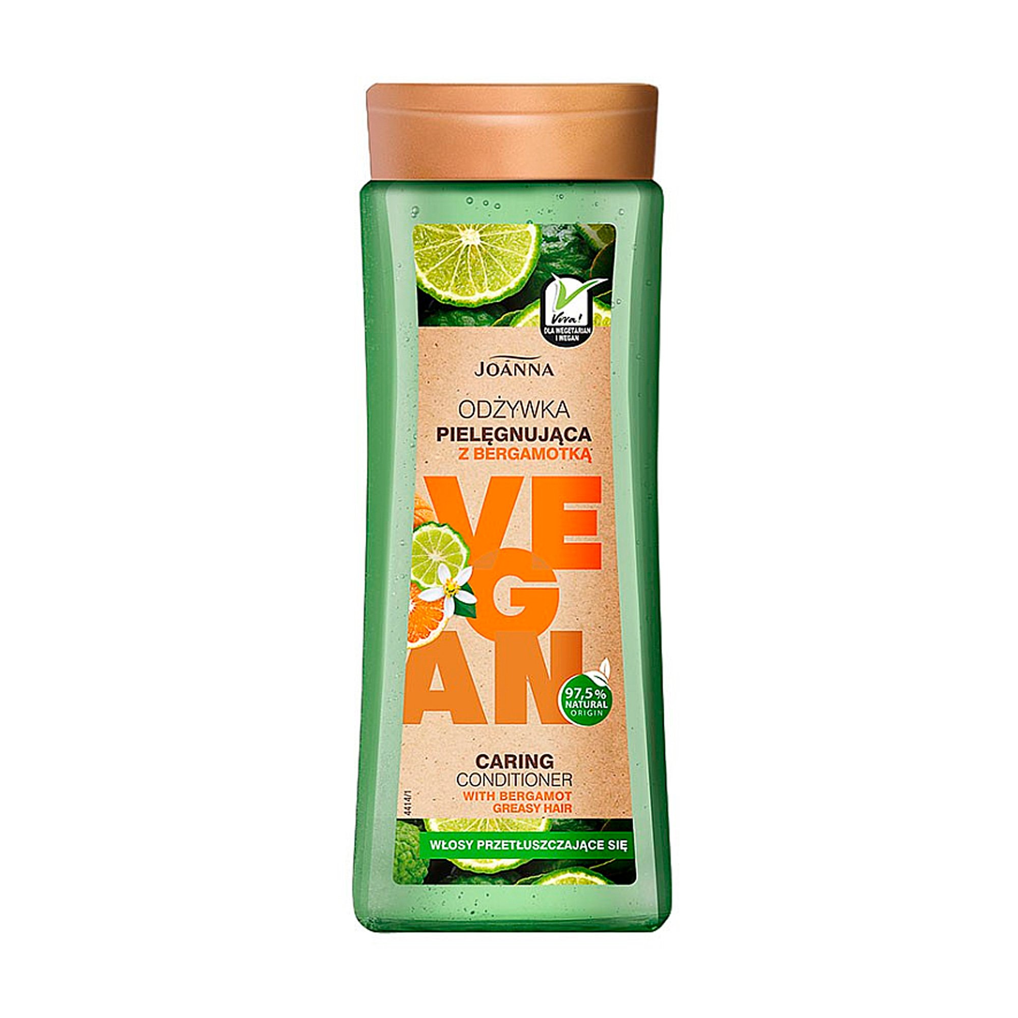 

Кондиціонер Joanna Vegan Caring Conditioner для жирного волосся, з бергамотом, 300 мл