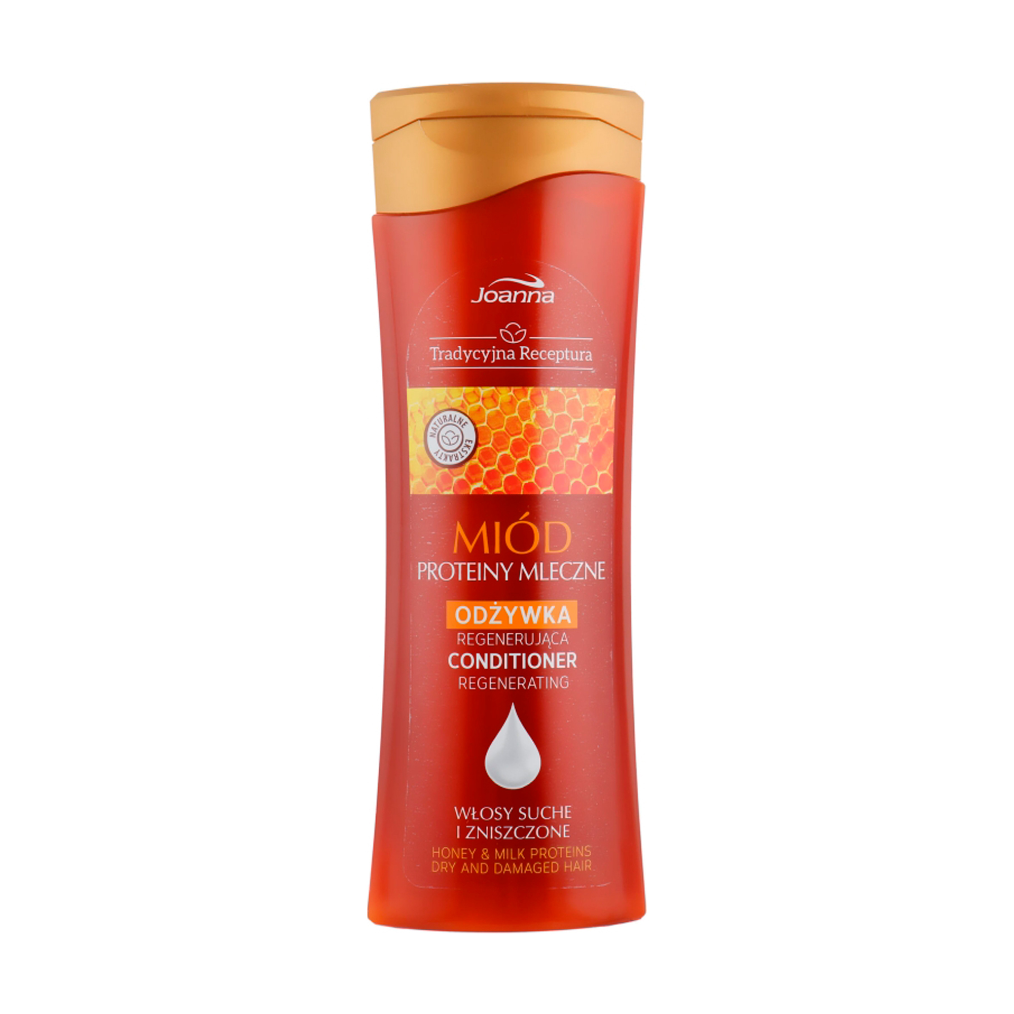 

Уцінка! Кондиціонер Joanna Honey & Milk Proteins Regenerating Conditioner для сухого та пошкодженого волосся, 300 г