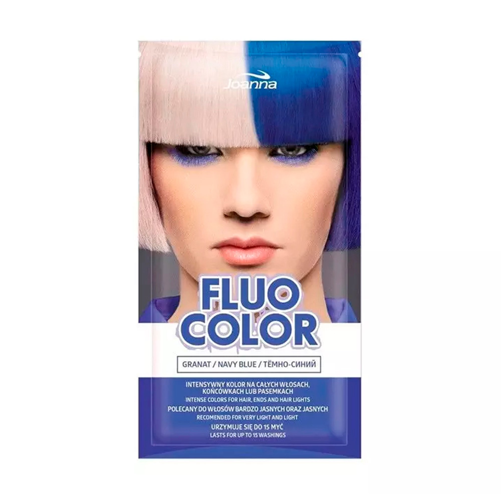 

Відтінковий шампунь для волосся Joanna Fluo Color, Navy Blue, 35 г