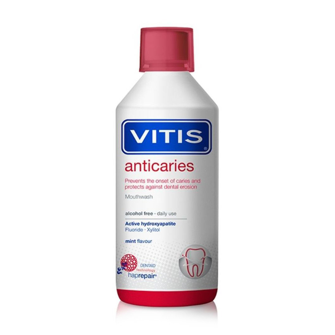 

Уцінка! Ополіскувач для ротової порожнини Dentaid Vitis Anticaries Mouthwash проти карієсу, 500 мл