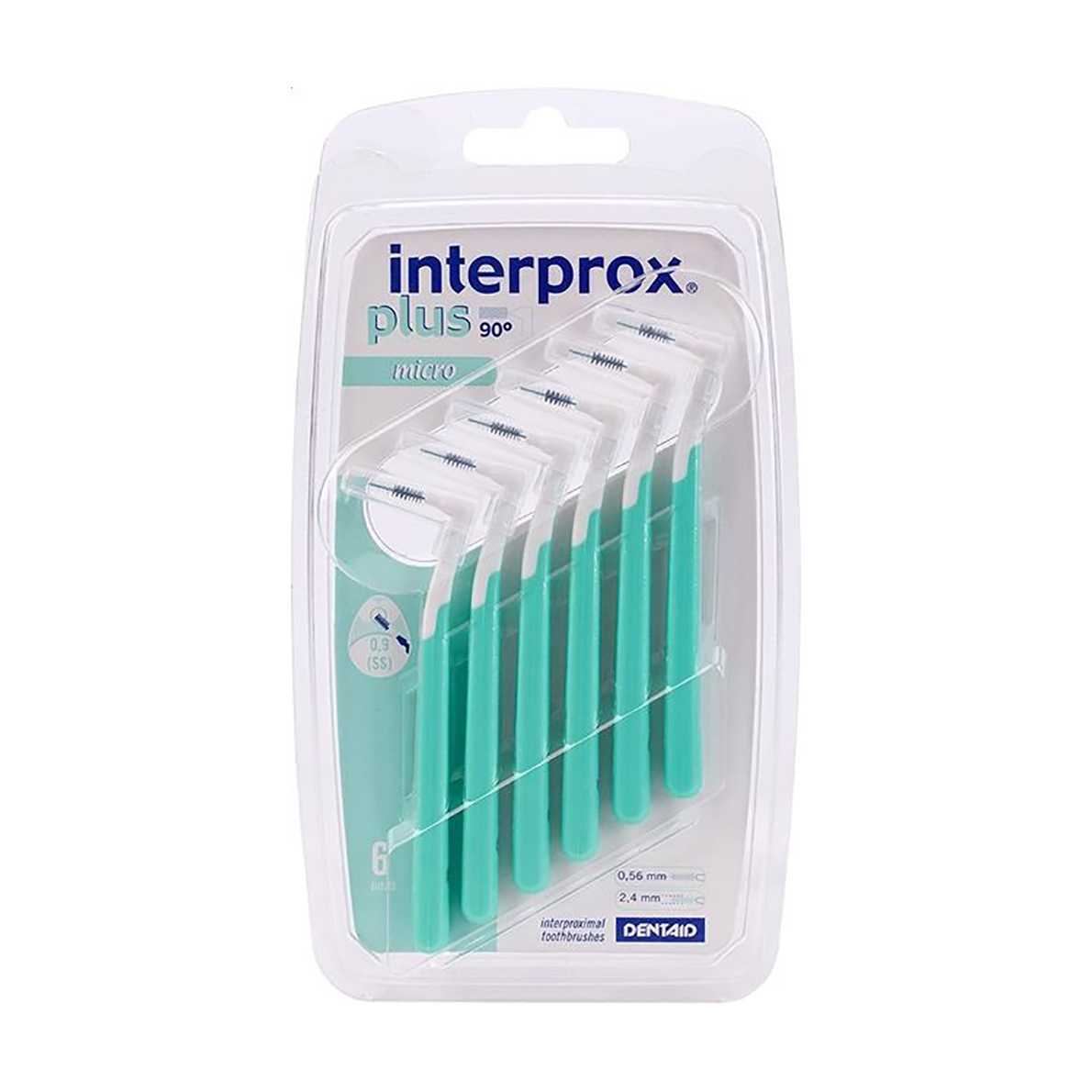 

Міжзубні щітки Dentaid Interprox Plus Micro, зелені, 0.9 мм, 6 шт