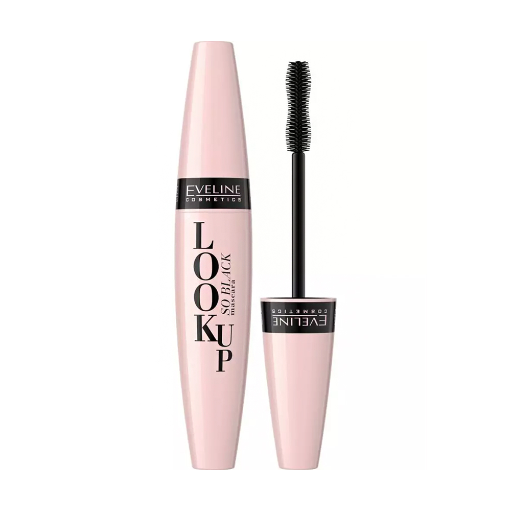 

Туш для вій Eveline Cosmetics Look Up So Black Mascara, Black, 10 мл