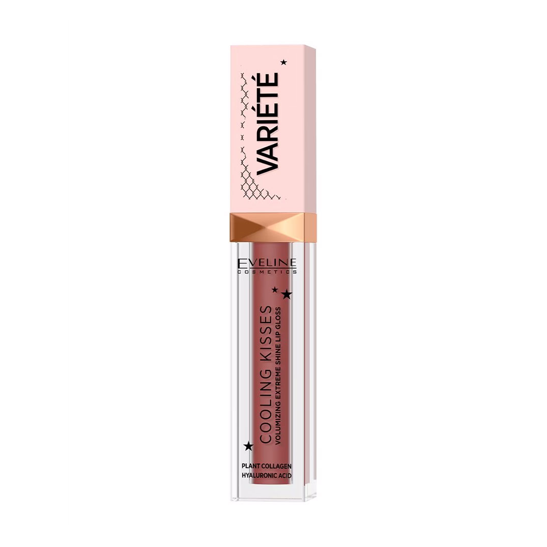 

Блиск для губ Eveline Cosmetics Variete Cooling Kisses з охолоджувальним ефектом, 04 Candy Girl, 6.8 мл