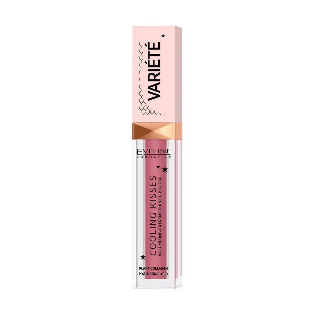 

Блиск для губ Eveline Cosmetics Variete Cooling Kisses з охолоджувальним ефектом, 05 New Romance, 6.8 мл