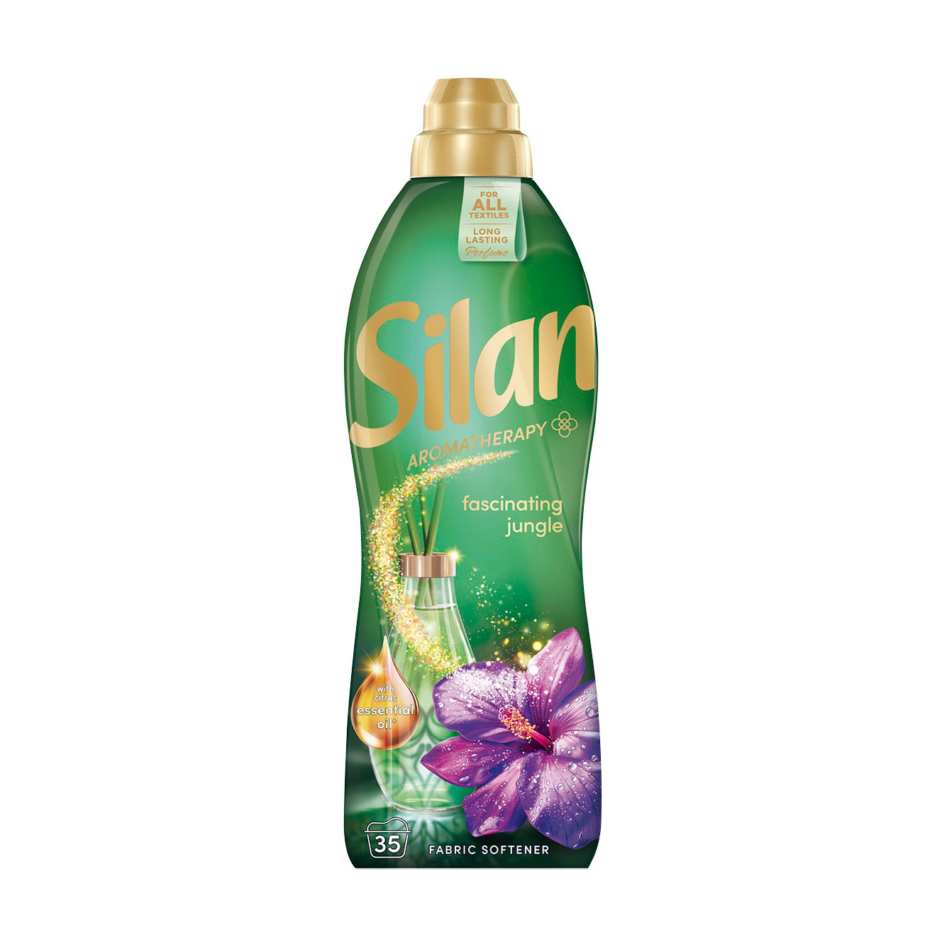 

Кондиціонер для білизни Silan Aromatherapy Fascinating Jungle, 35 циклів прання, 770 мл