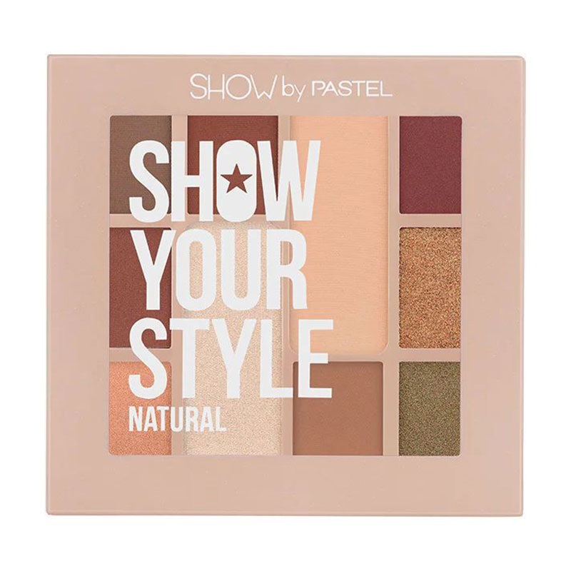 

Палетка тіней для повік Pastel Show Your Style Eyeshadow Palette 10 кольорів, 464 Natural, 17 г