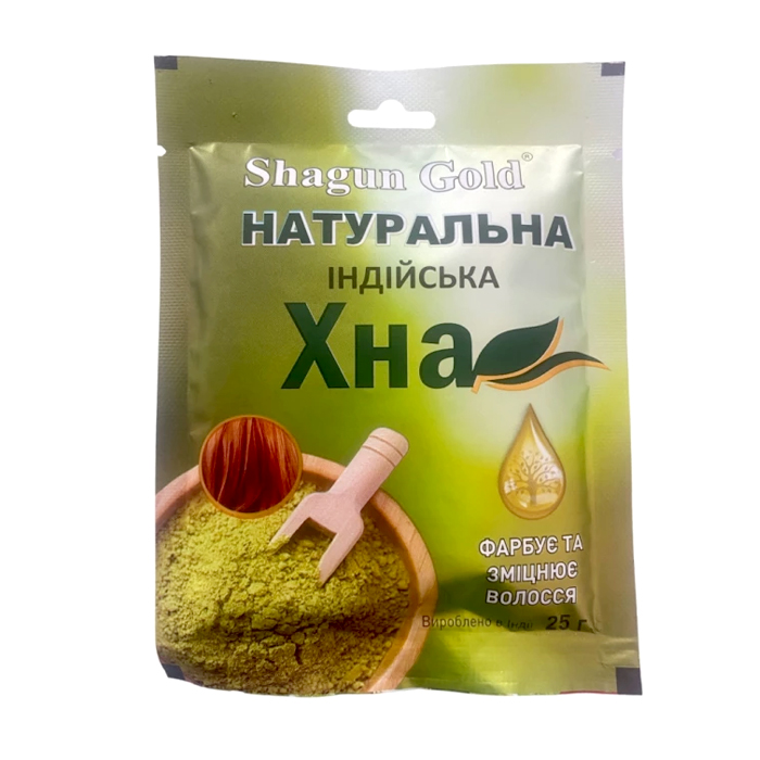 

Натуральна хна для волосся Shagun Gold, 25 г
