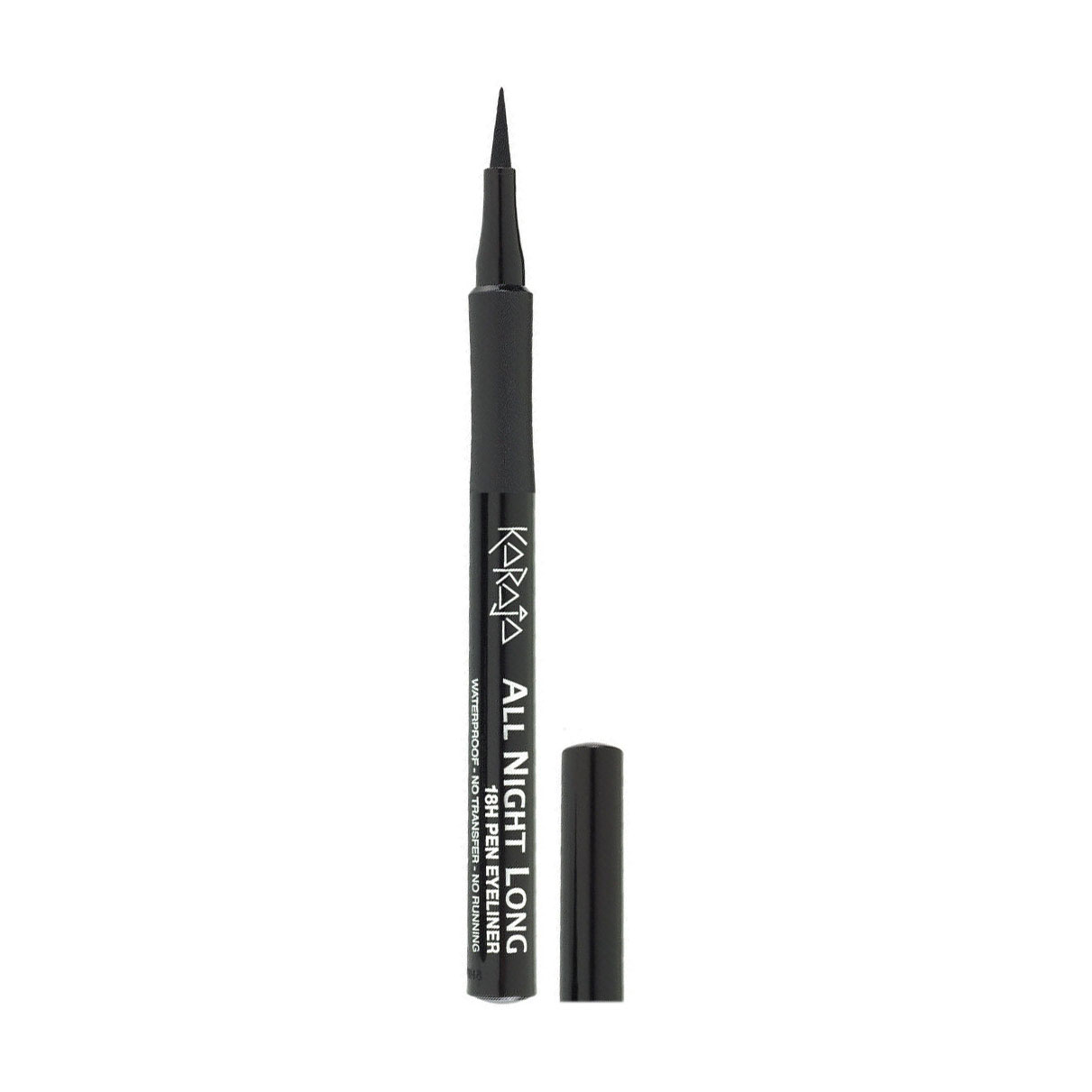 

Уцінка! Водостійка підводка для очей Karaja All Night Long 18H Pen Eyeliner, тон 1, 1.1 г