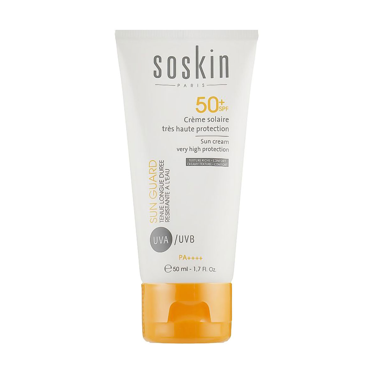 

Сонцезахисний крем для обличчя та тіла Soskin Sun Cream SPF 50+, 50 мл