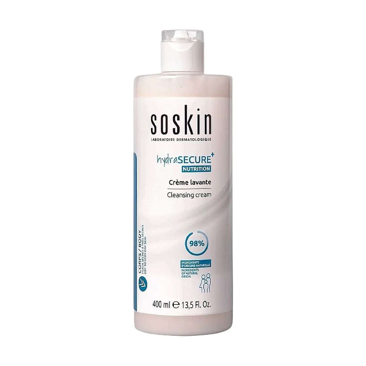

Очищувальний крем для душу Soskin Hydrasecure Cleansing Cream, 400 мл
