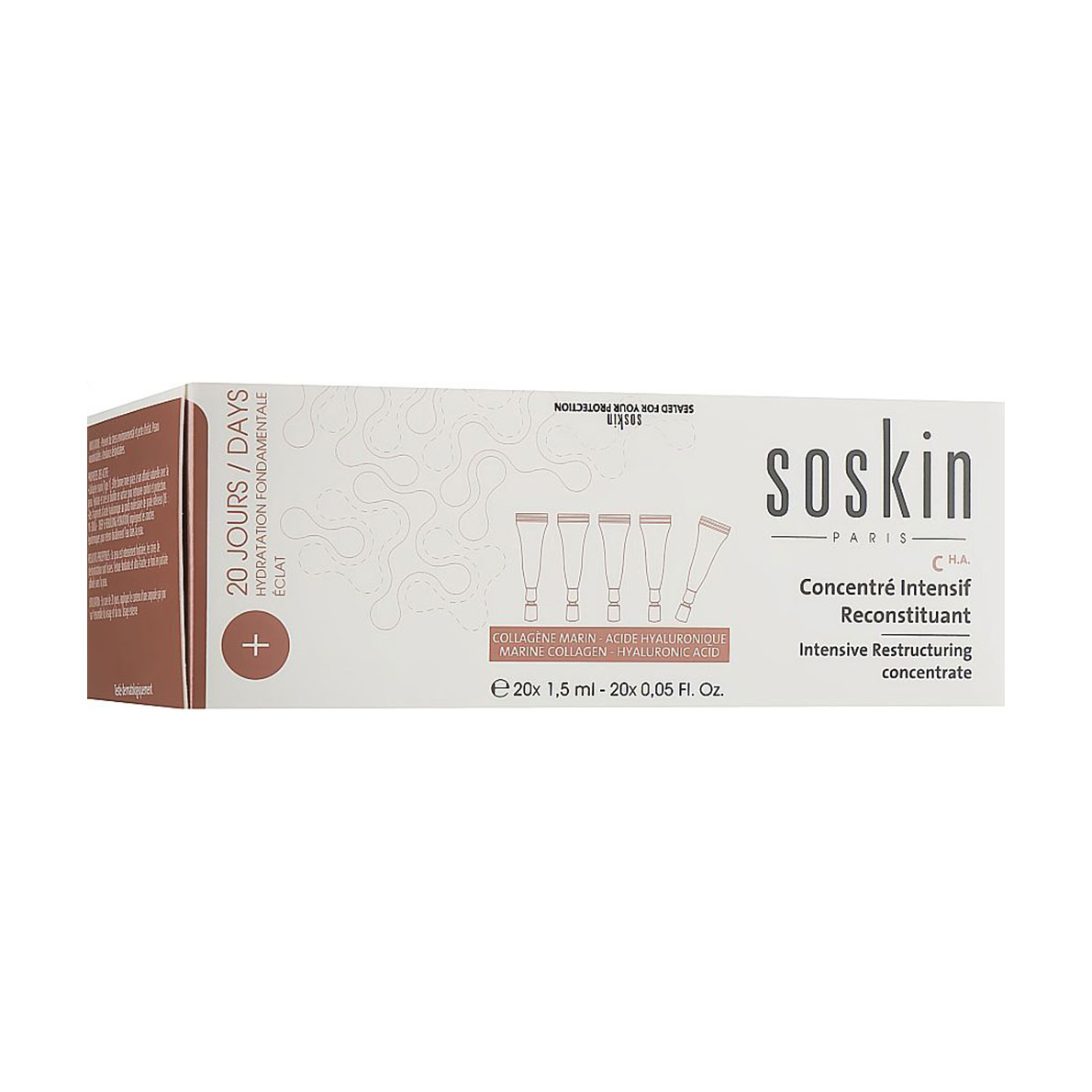 

Концентрат для реструктуризації шкіри обличя Soskin Intensive Restructuring Concentrate, 20*1.5 мл