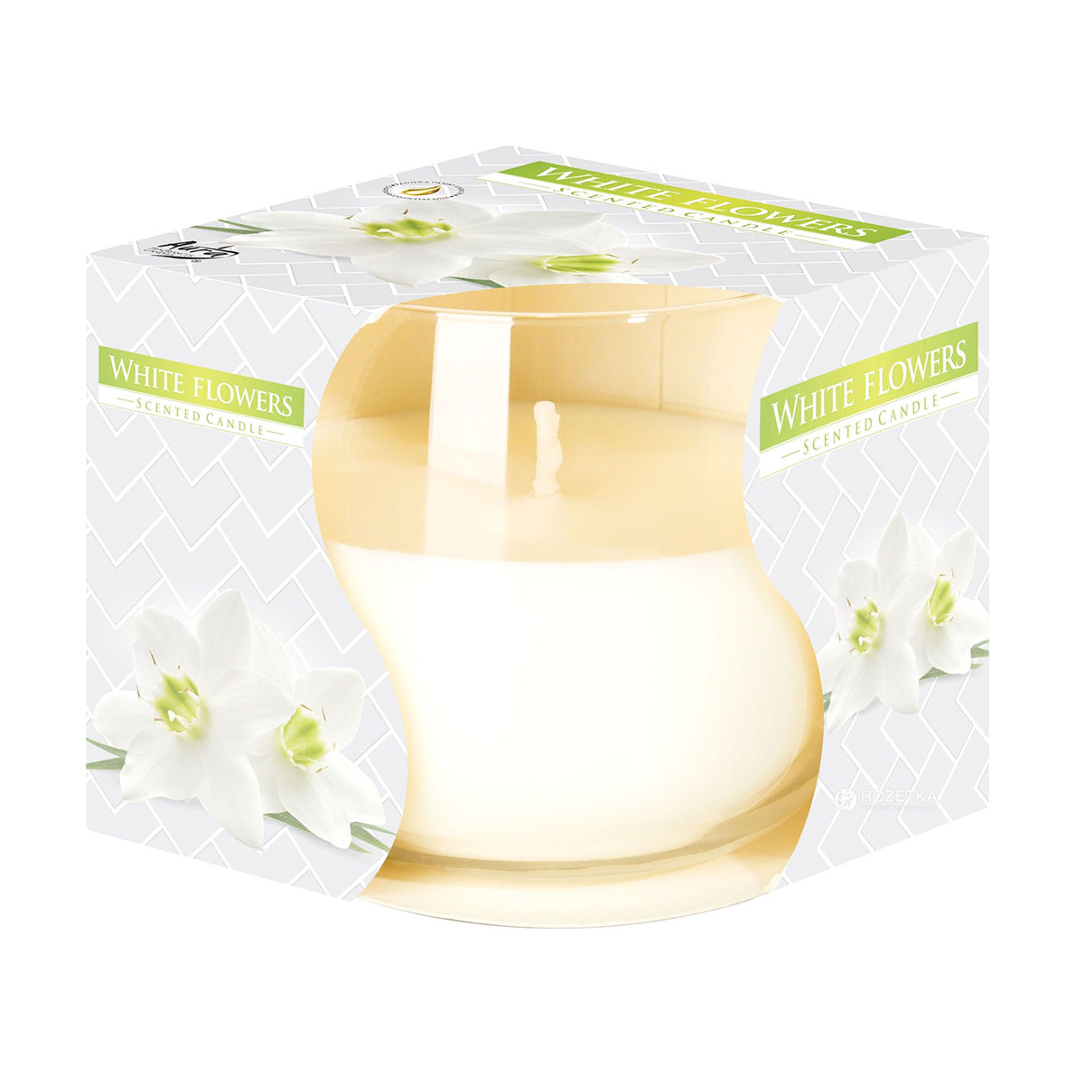

Ароматична свічка Bispol Scented Candle White Flowers, 130 г (sn71/179)