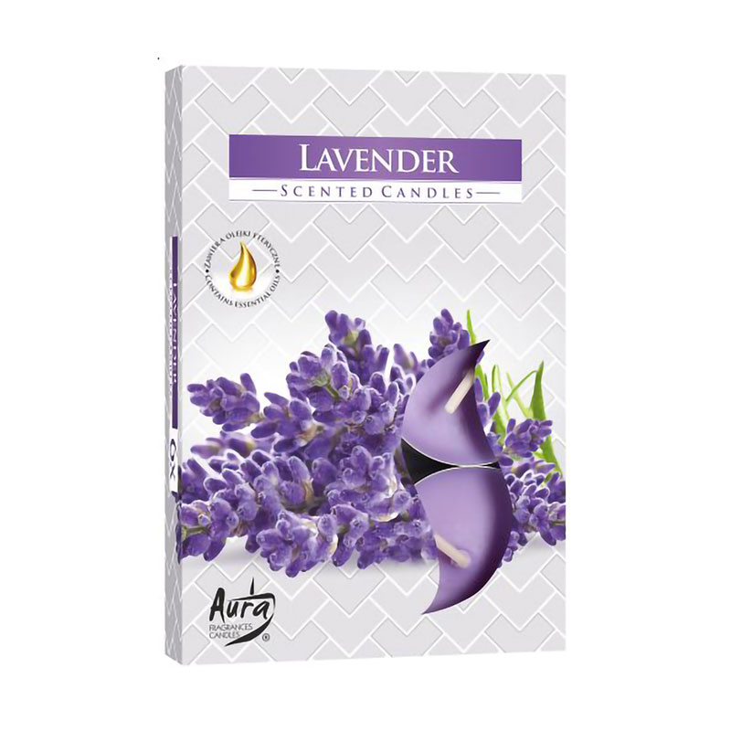 

Ароматична свічка Bispol Scented Candle Lavender, 6 шт (p15-79 a6)