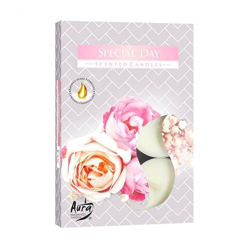 

Ароматична свічка Bispol Scented Candle Special Day, 6 шт (p15-288 a6)