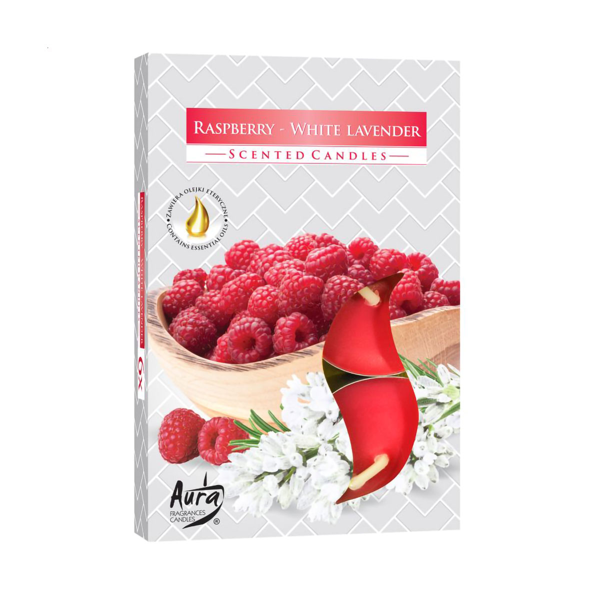 

Ароматична свічка Bispol Scented Candle White Lavender, 6 шт (p15-352 a6)