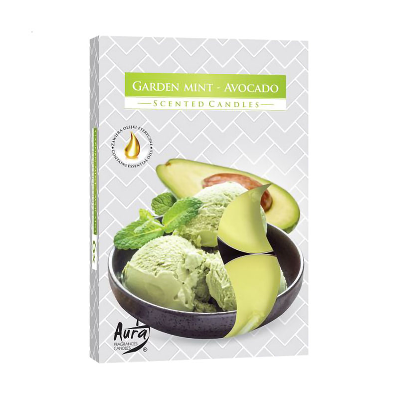 

Ароматична свічка Bispol Scented Candle Garden Mint And Avocado, 6 шт (p15-353 a6)
