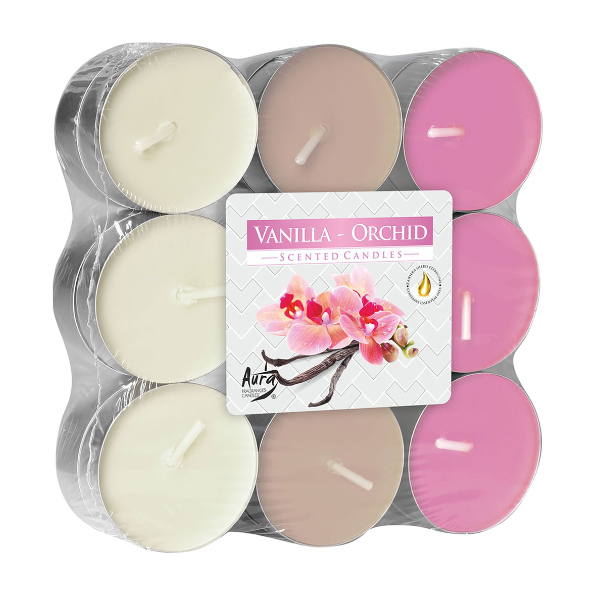 

Ароматична свічка Bispol Scented Candle Vanilla-Orchid, 18 шт (p15-184 s18)