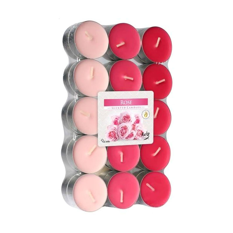 

Ароматична свічка Bispol Scented Candle Rose, 30 шт (p15-78 a30)