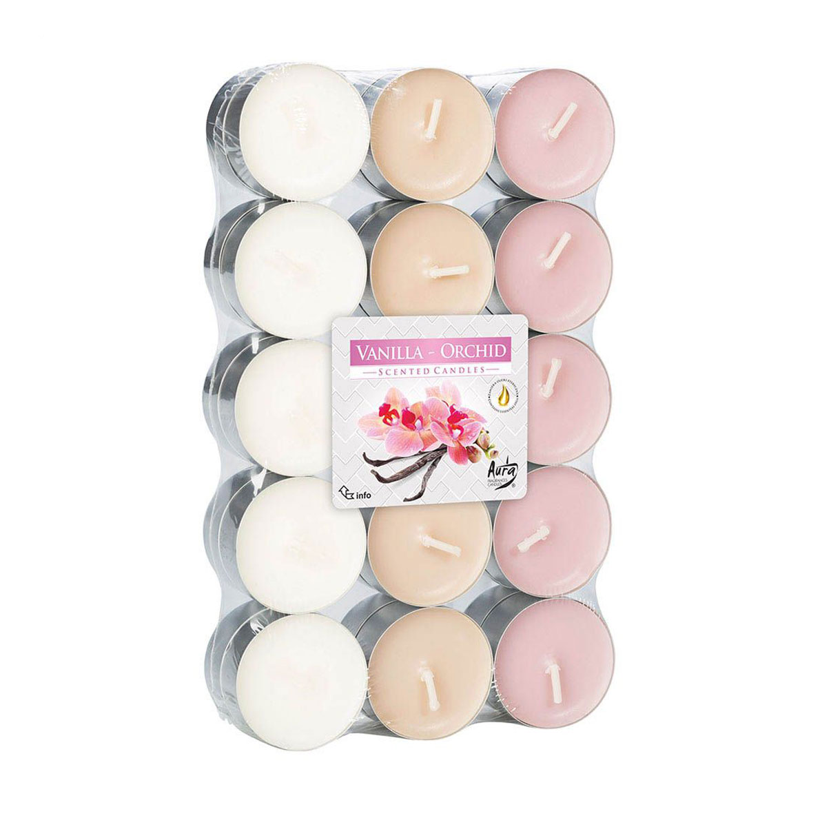 

Ароматична свічка Bispol Scented Candle Vanilla-Orchid, 30 шт (p15-184 s30)