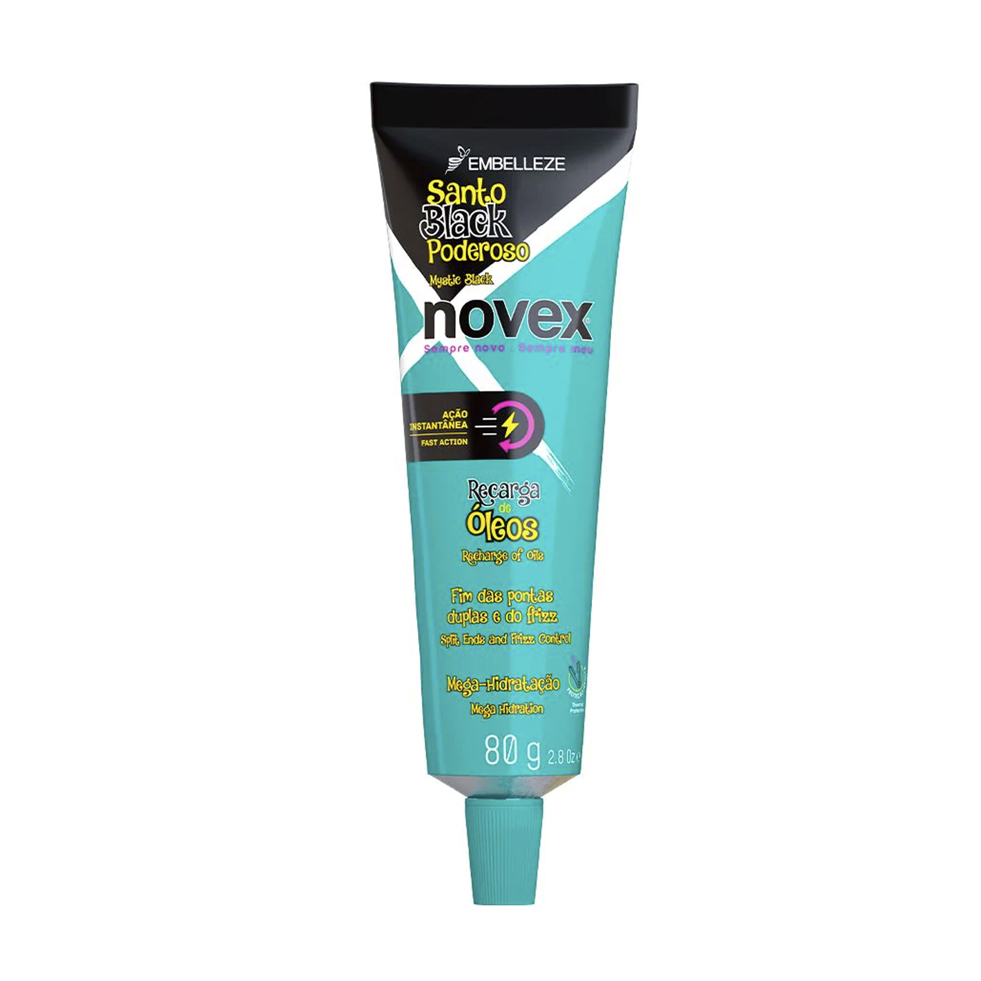 

Відновлювальний крем для волосся Novex Mystic Black Recharge, 80 г