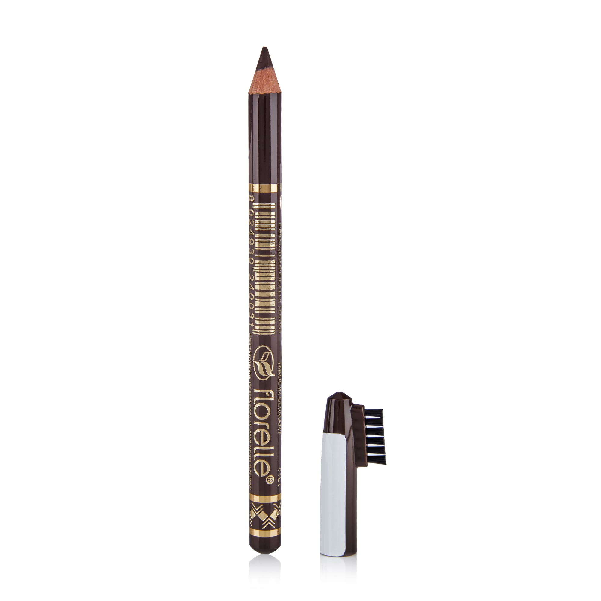 

Олівець для брів Florelle Eyebrow Pencil With Brush з плоскою щіточкою, 03, 1.14 г