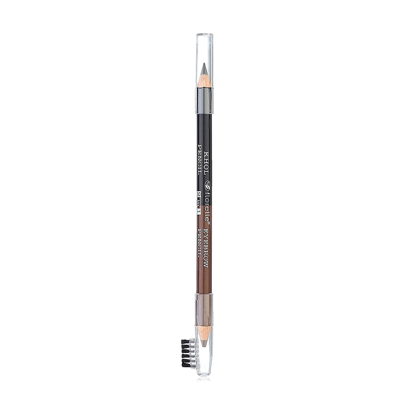 

Олівець для очей та брів Florelle Khol 2 in 1 Eyebrow Pencil Чорний/Коричневий, 1.8 г