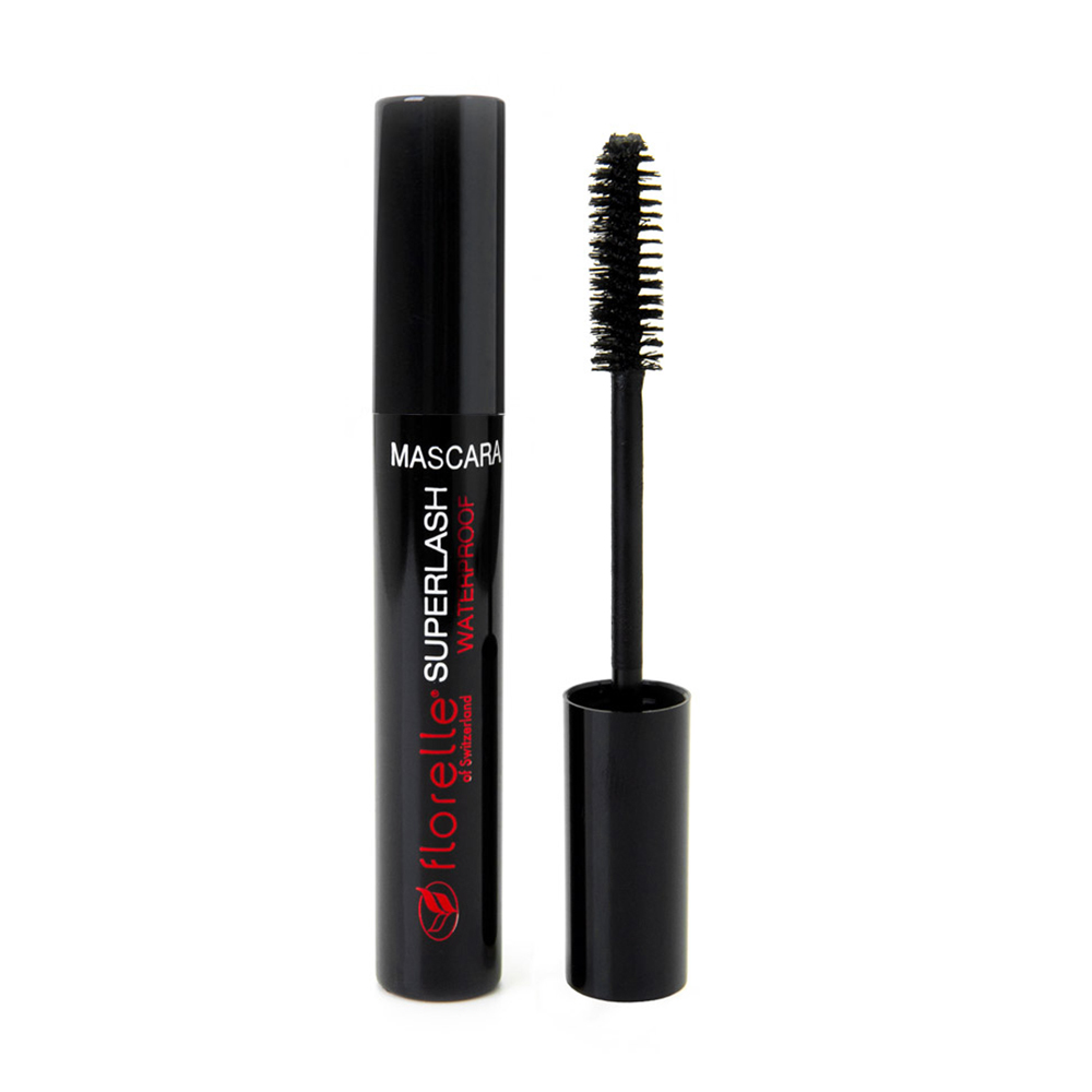 

Водостійка туш для вій Florelle Superlash Waterproof Mascara Black, 9 мл