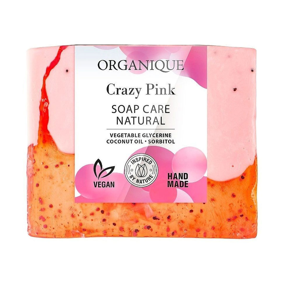 

Натуральне живильне мило Organique Soap Care Natural Crazy Pink, 100 г