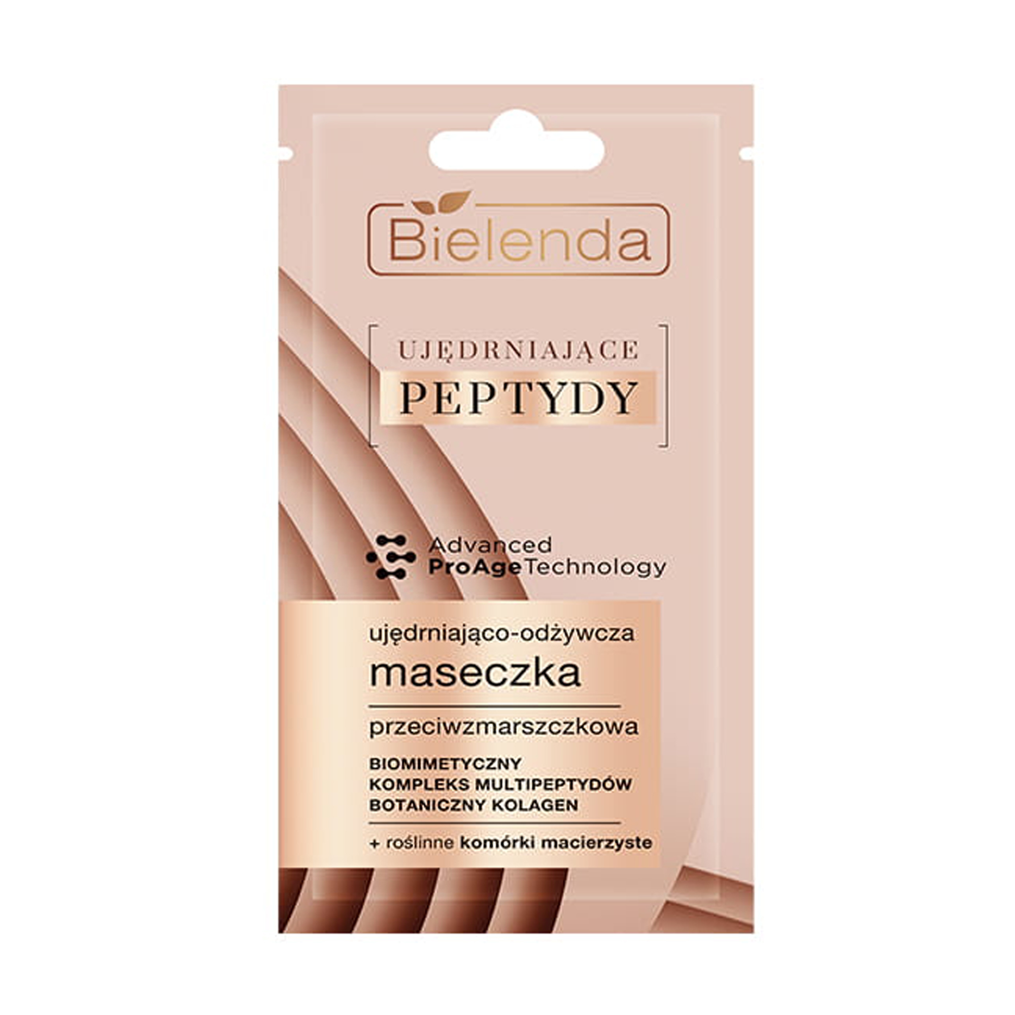 

Зміцнювальна та живильна маска для обличчя Bielenda Firming Peptides Advanced ProAge Technology Mask проти зморщок, 8 г