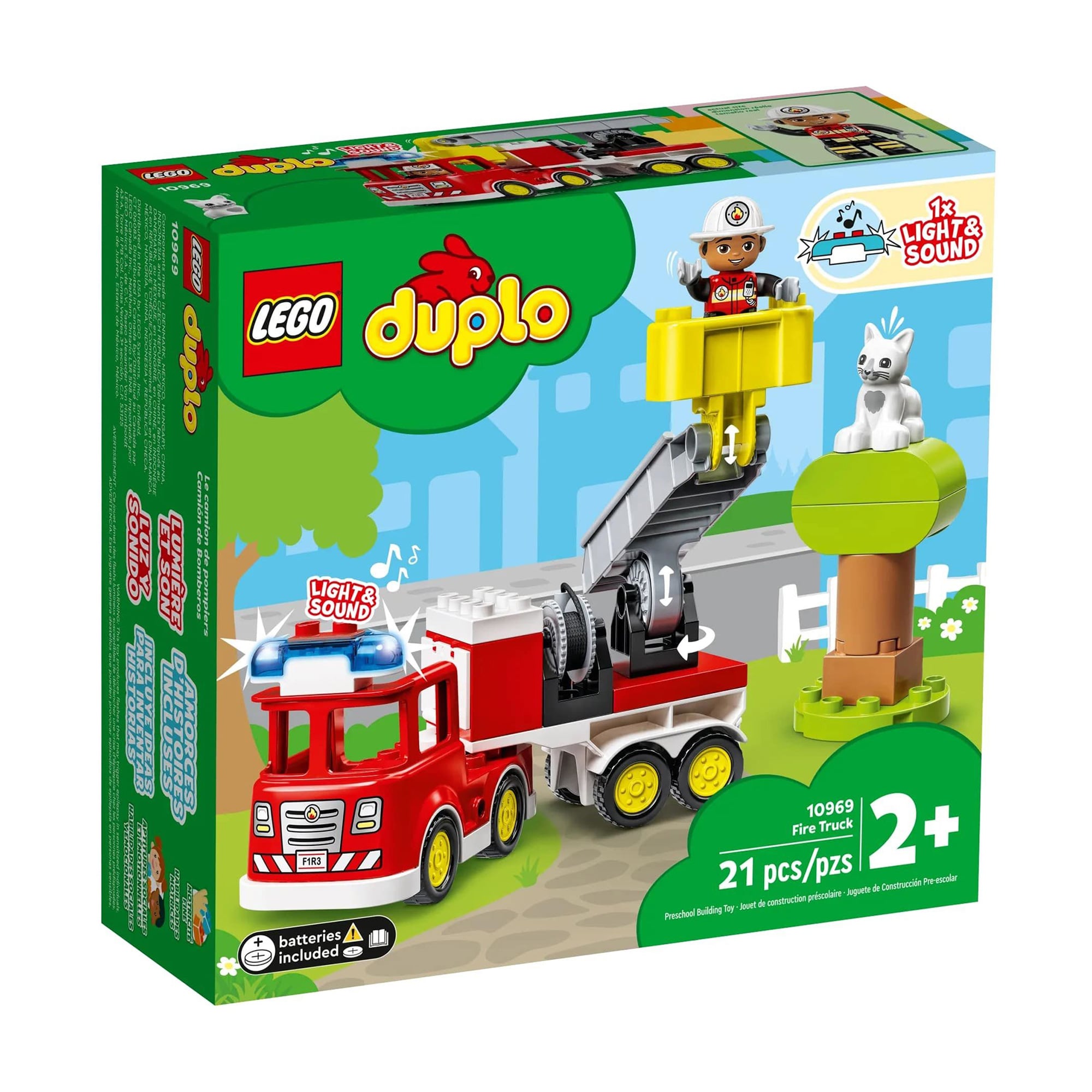 

Конструктор LEGO Duplo Town Пожежна машина, 21 деталь, від 2 років (10969)
