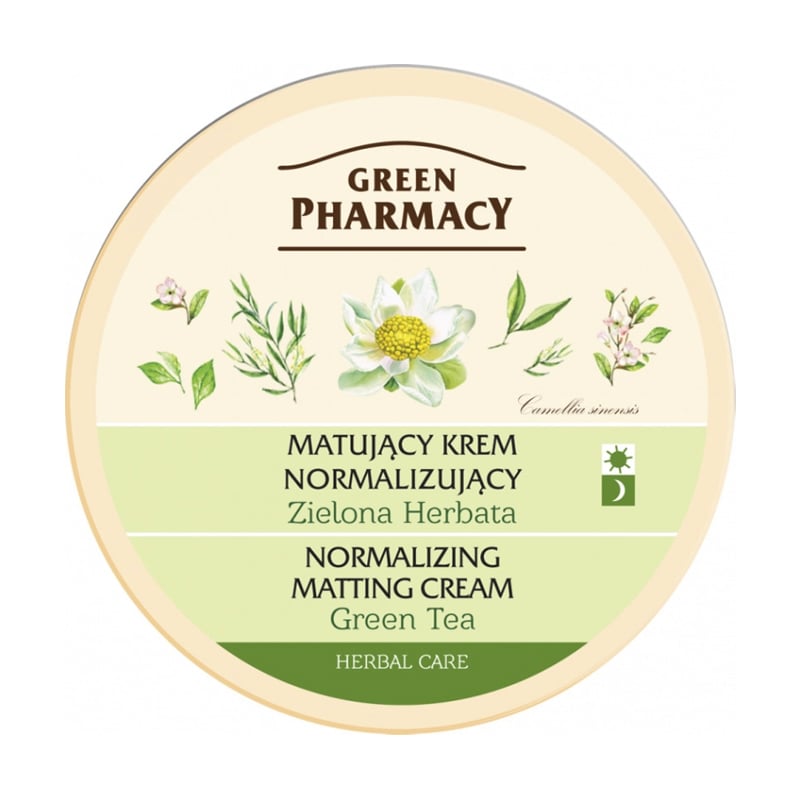 

Нормалізувальний матувальний крем для обличчя Green Pharmacy Normalizing Matting Cream Зелений чай, 150 мл