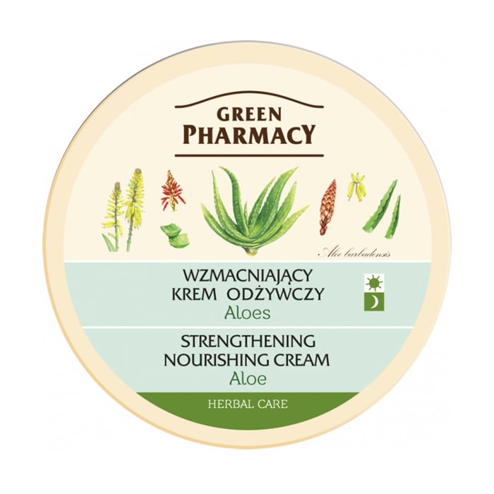 

Зміцнювальний живильний крем для обличчя Green Pharmacy Strengthening Nourishing Cream Алое, 150 мл