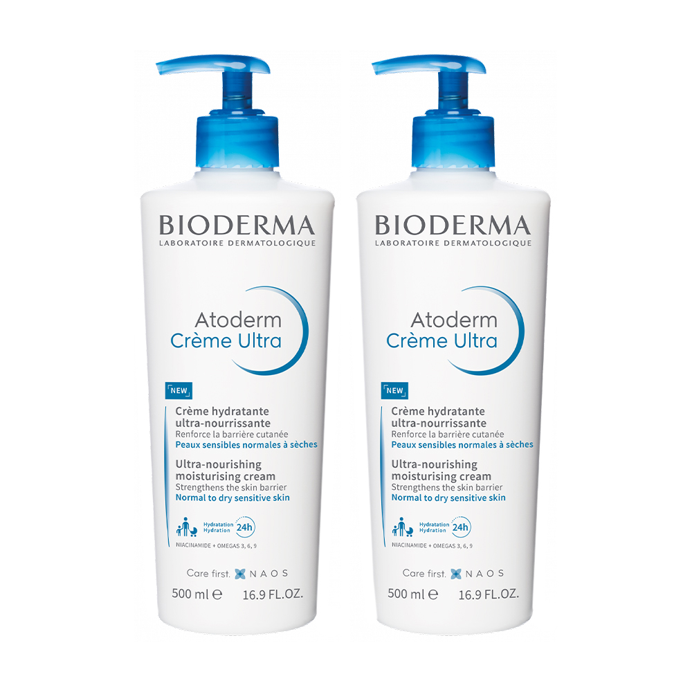 

Уцінка! Крем для обличчя та тіла Bioderma Atoderm Ultra-Nourishing Moisturising Cream, 2*500 мл