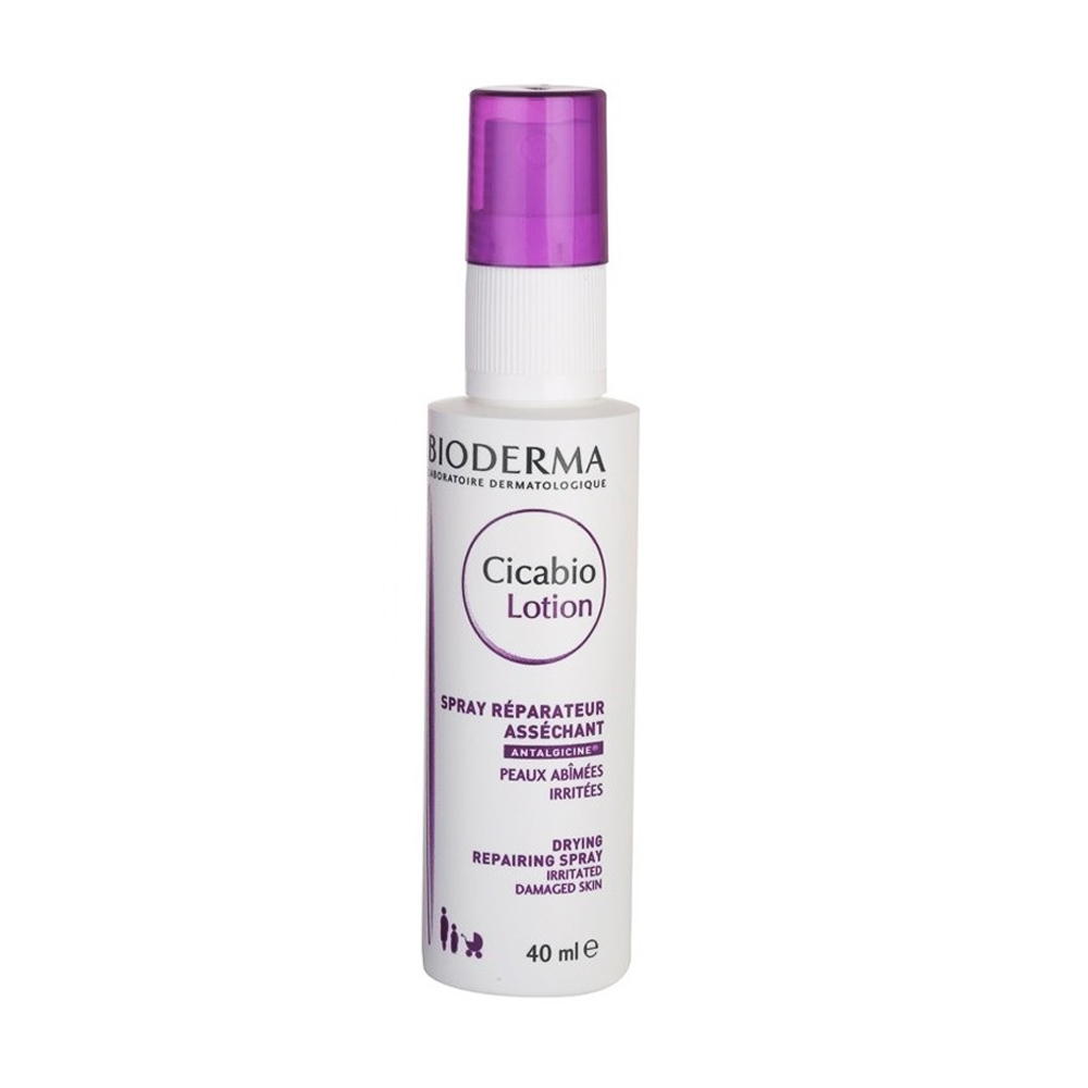 

Відновлювальний спрей-лосьйон для обличчя Bioderma Cicabio Lotion Drying Spray, 40 мл