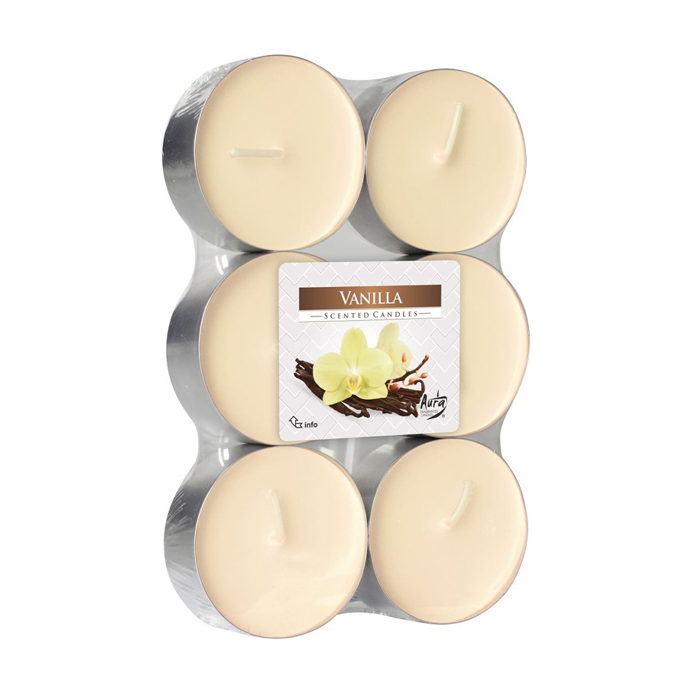

Ароматичні свічки Bispol Scented Candles Ваніль, 6 шт
