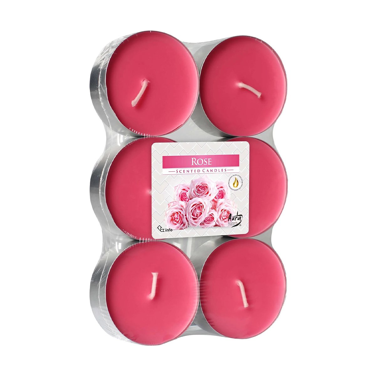 

Ароматичні свічки Bispol Scented Candles Троянда, 6 шт