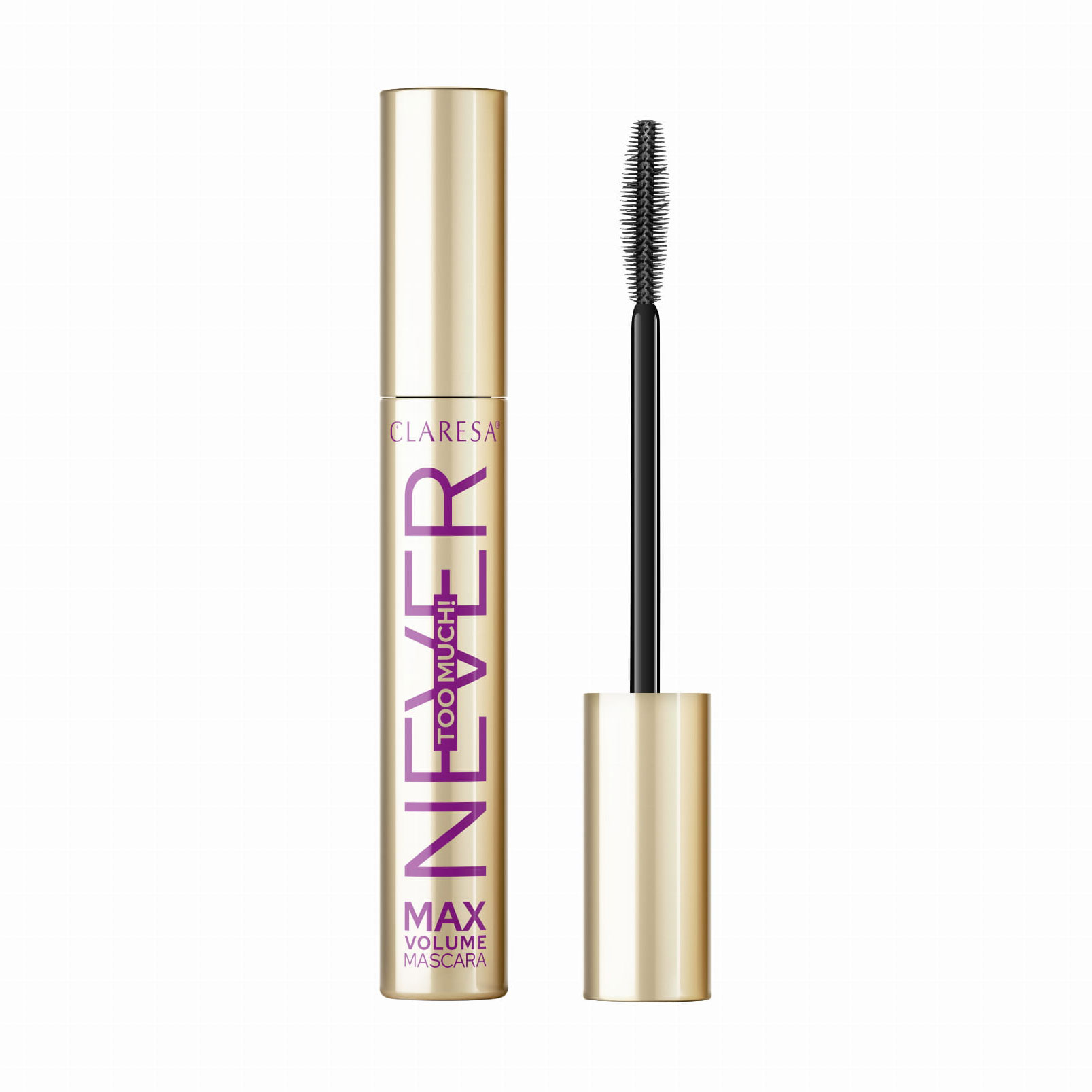 

Туш для вій Claresa Never Too Much! Max Volume Mascara, Black, 10 г
