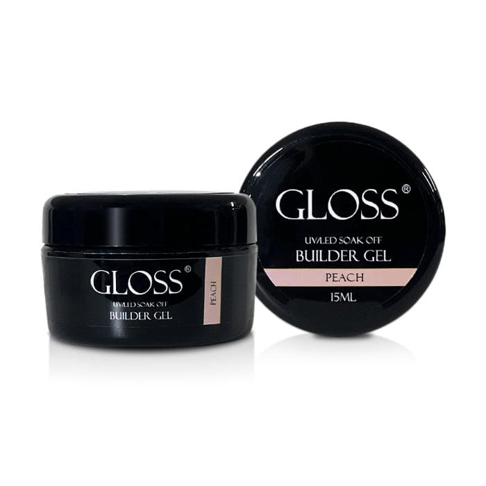 

Уцінка! Однофазний гель для нігтів Gloss Builder Gel UV/LED Soak Off, Peach, 15 мл
