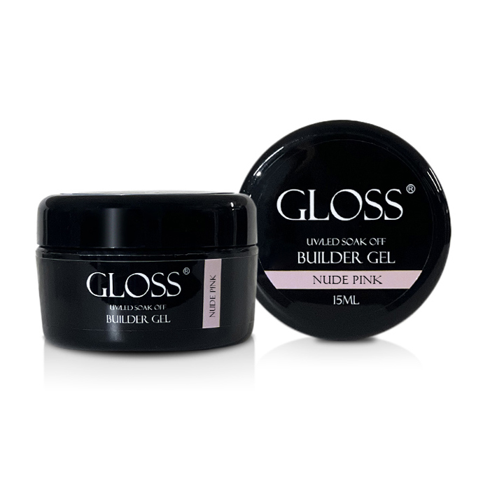 

Уцінка! Однофазний гель для нігтів Gloss Builder Gel UV/LED Soak Off, Nude Pink, 15 мл
