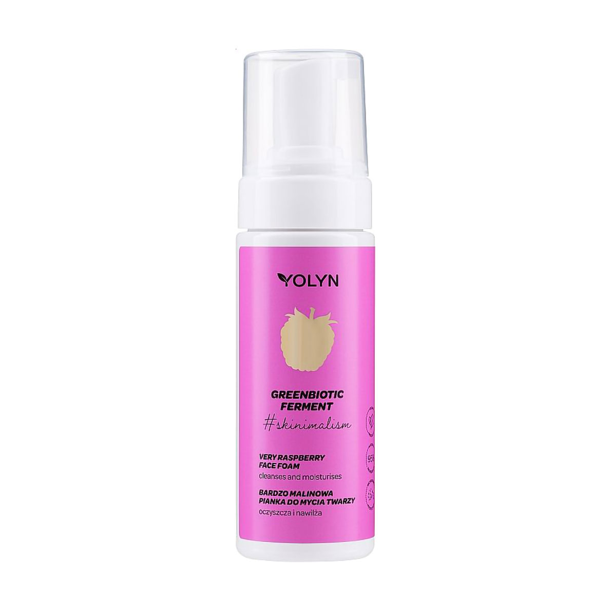 

Пінка для вмивання Yolyn Skinimalism Very Raspberry Face Foam Малина, 150 мл