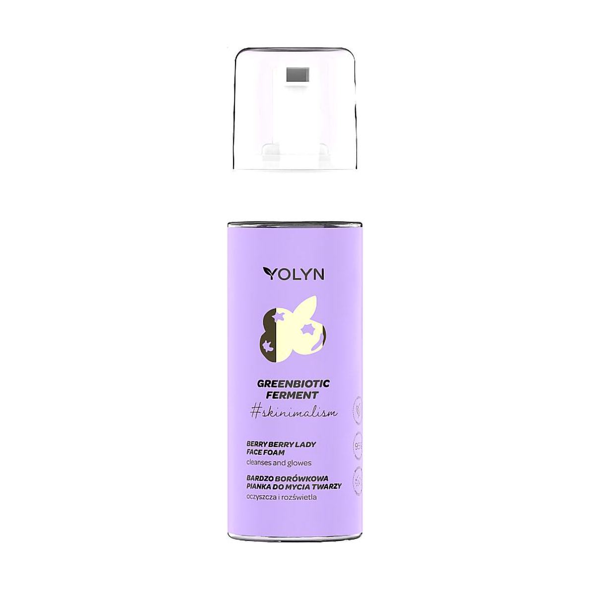 

Пінка для вмивання Yolyn Skinimalism Berry Berry Lady Face Foam Чорниця, 150 мл