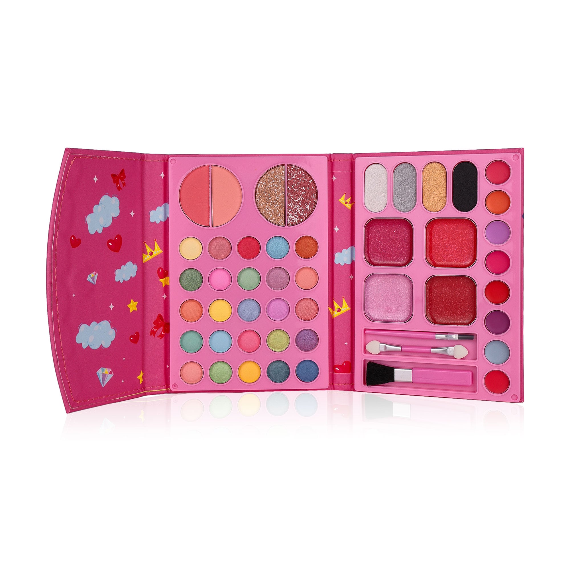 

Палетка-блокнот Honey Bunny Miss Барвисті мрії (тіні для повік, 25*0.3 г + пудра, 4*1.7 г + рум'яна, 4*2.6 г, тіні для брів, 4*1 г + блиск для губ, 8*0.25 г)