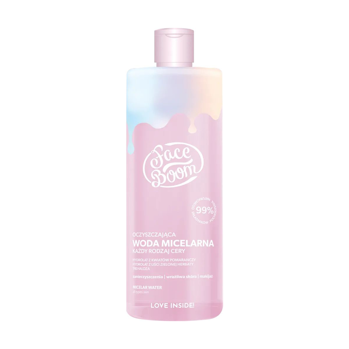 

Уцінка! Міцелярна вода для обличчя Face Boom Micellar Water для всіх типів шкіри, 500 мл