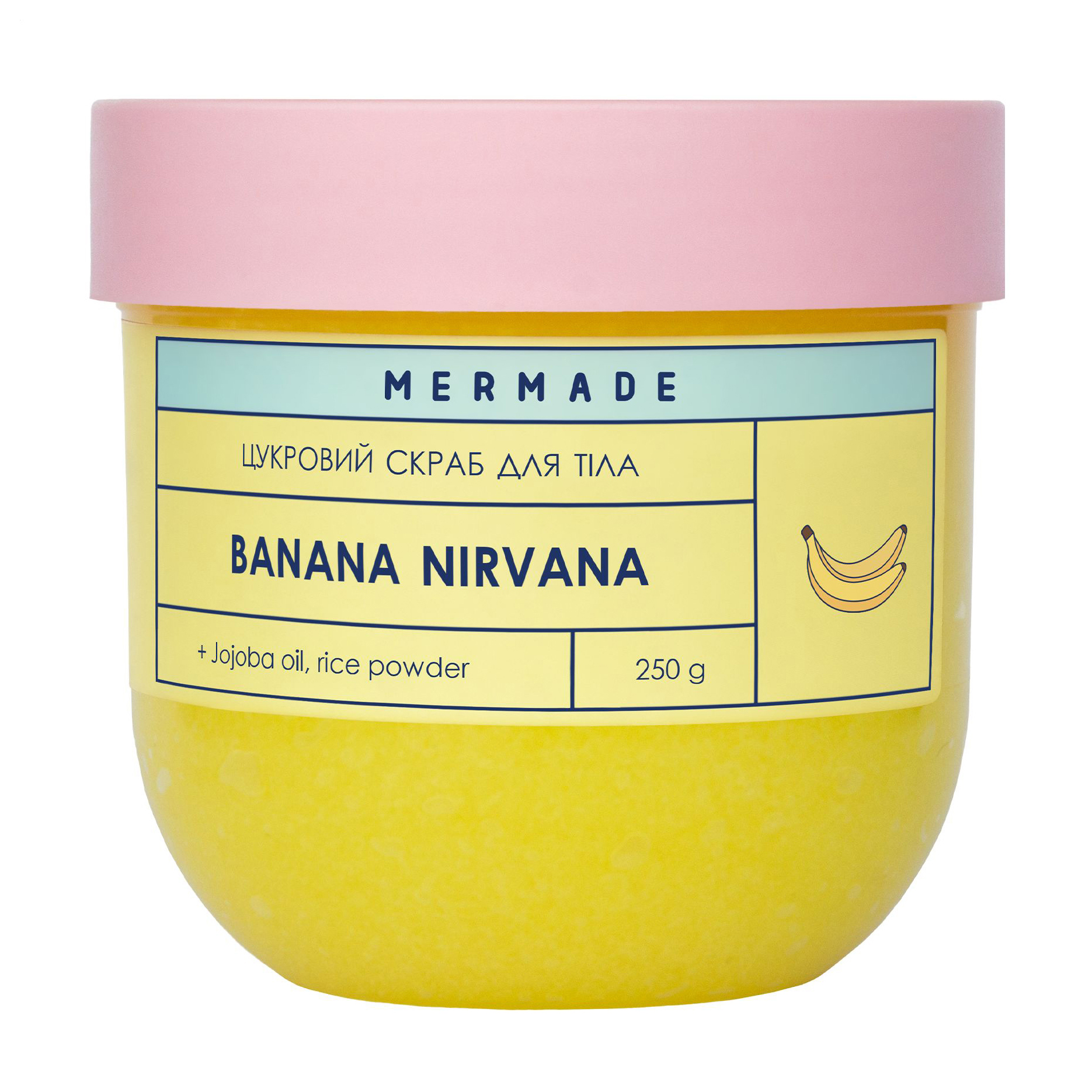 

Цукровий скраб для тіла Mermade Banana Nirvana, 250 г