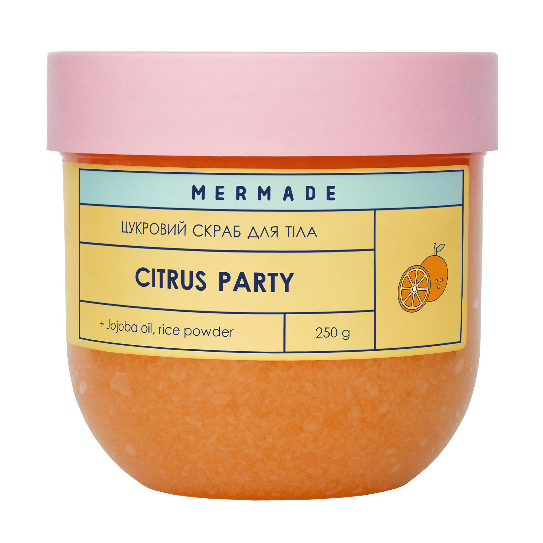 

Уцінка! Цукровий скраб для тіла Mermade Citrus Party, 250 г
