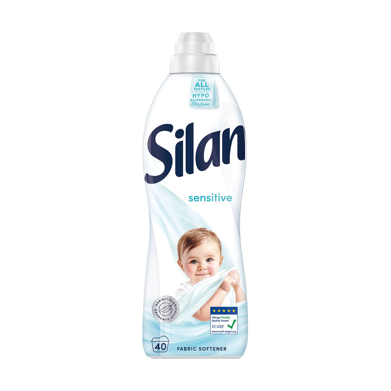 

Кондиціонер для білизни Silan Sensitive, 40 циклів прання, 880 мл