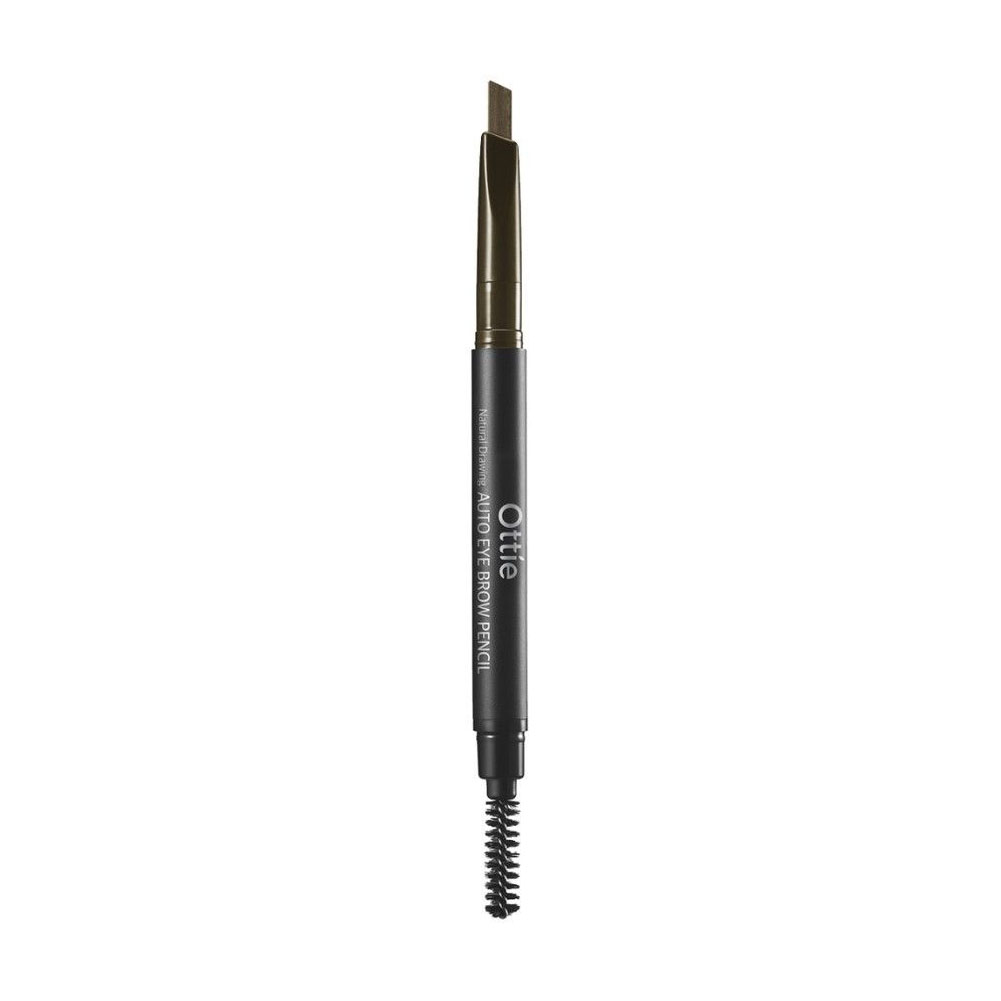 

Уцінка! Олівець для брів Ottie Natural Drawing Auto Eye Brow Pencil, 02 Dark Brown, 0.2 г