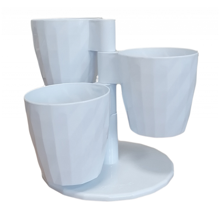 

Горщик для квітів Serinova Donence білий, 24*27*24 см, 3*1 л (11425)